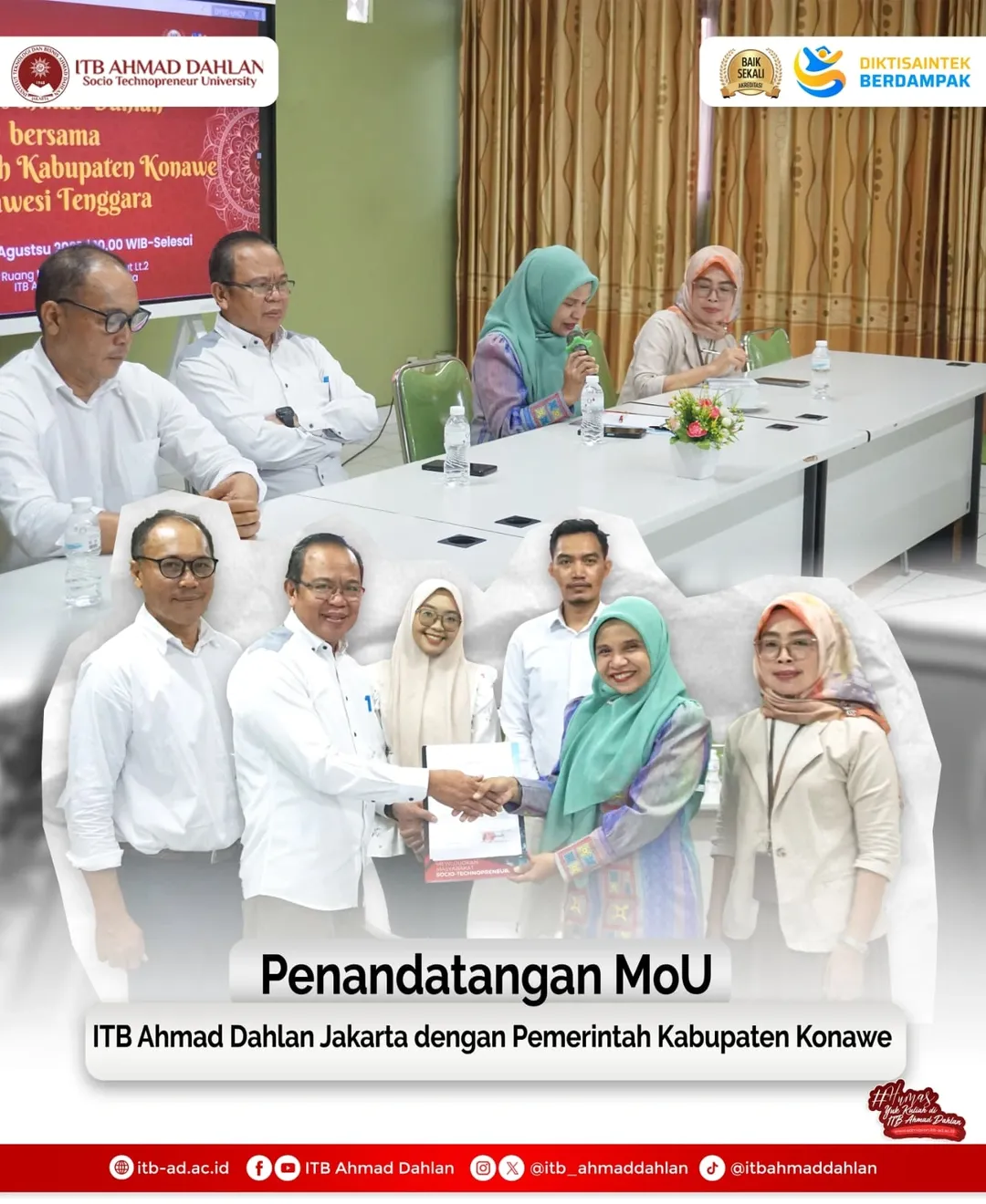 ITB Ahmad Dahlan Jakarta Jalin Kerjasama Dengan Pemerintah Kabupaten Konawe, Sulawesi Tenggara